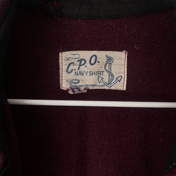 Vintage Burgundy Wool Shacket - Picture 3 of 3